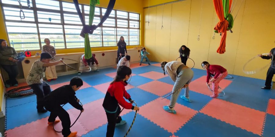 Jornada comunitaria Familias que Abrigan con actividades recreativas en Punta Arenas